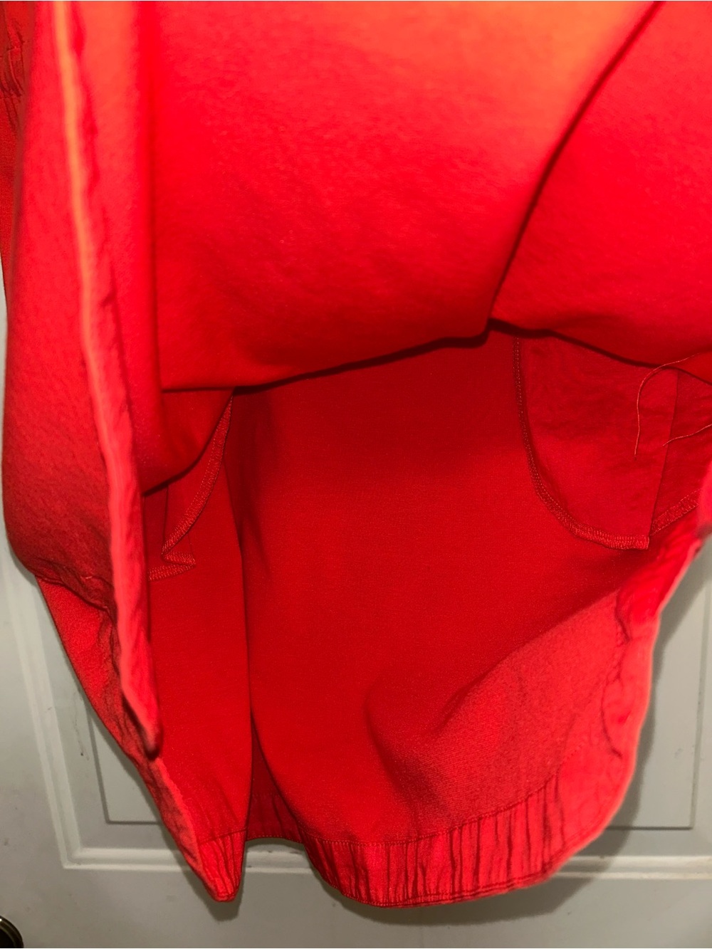 Tommy Bahama Women’s Veranda Drawstring Waist Dress Pockets Large Red Orange - Picture 4 of 7